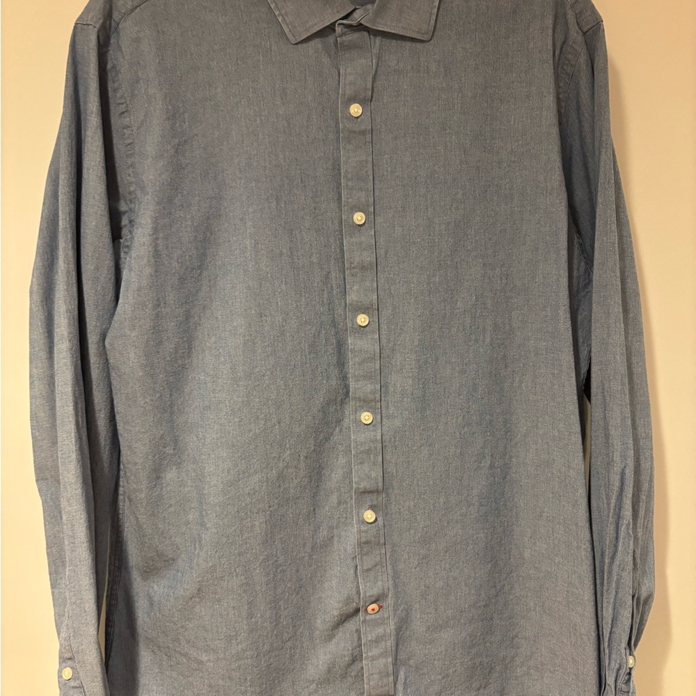 Tommy Hilfiger Light Blue Casual Button-Down Shirt